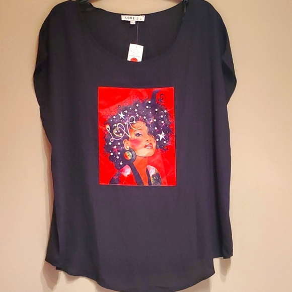 love J Tops - LOVE black blouse